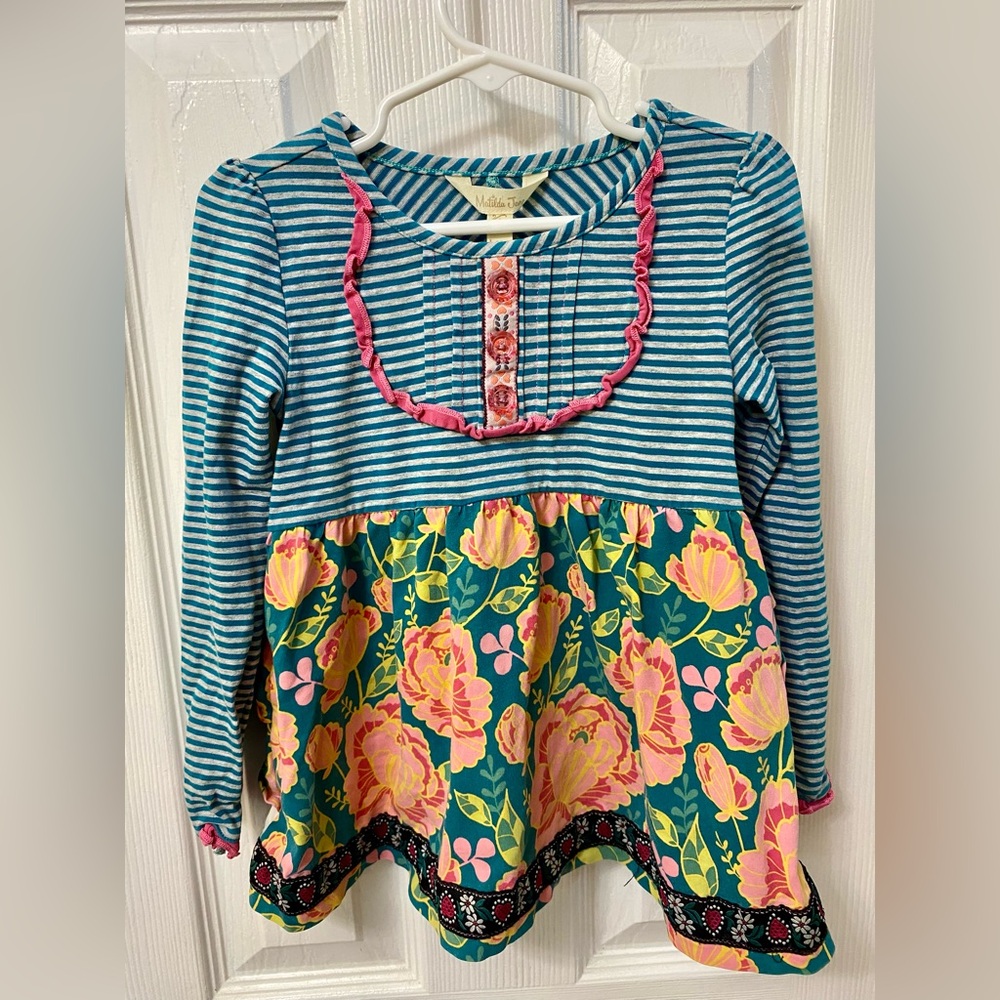 Matilda Jane Gallant Ruffle Back Tunic Once Upon A Time Size 4